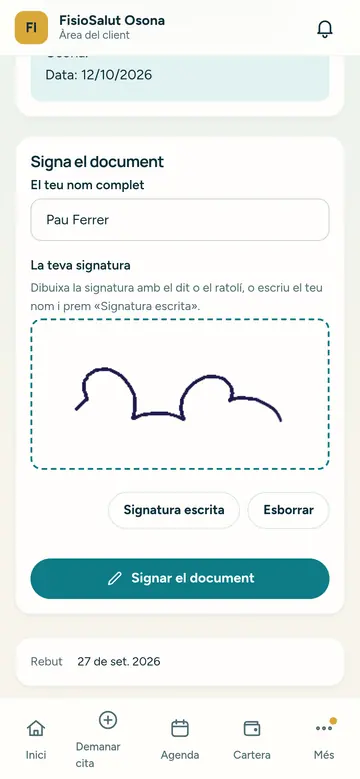 Consentiments i normes signats des del mòbil, sense paper.